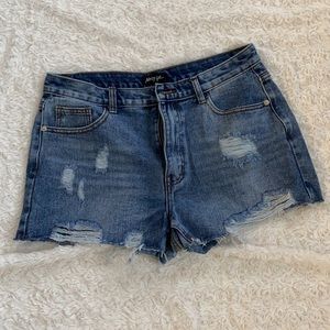 Denim shorts